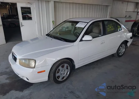 2002 Hyundai Elantra Gls z USA, uszkodzony, nr VIN KMHDN45D42U439182